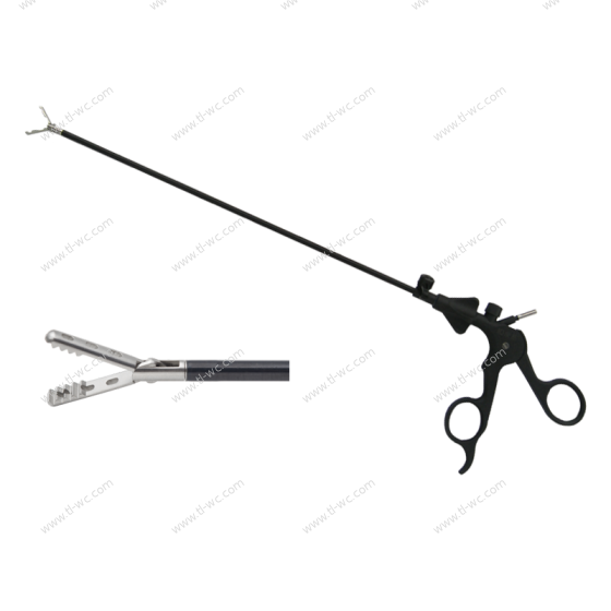 Pinze di presa per strumenti chirurgici laparoscopici con denti invertiti (6 fori) 5MMX330MM