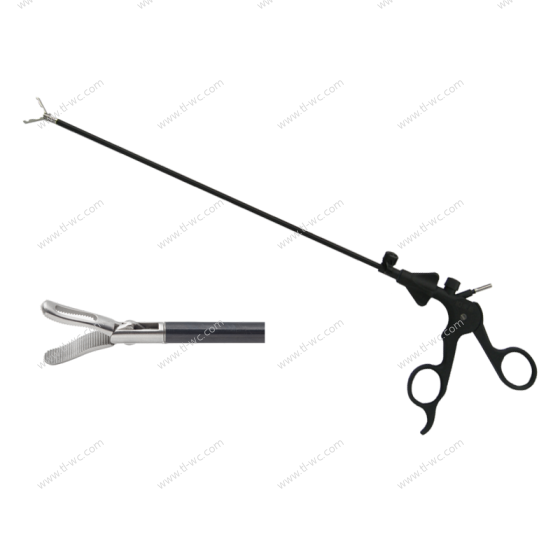 Pinze di presa (foro triangolare a banda mesenterica) chirurgiche laparoscopiche 5MMX330MM