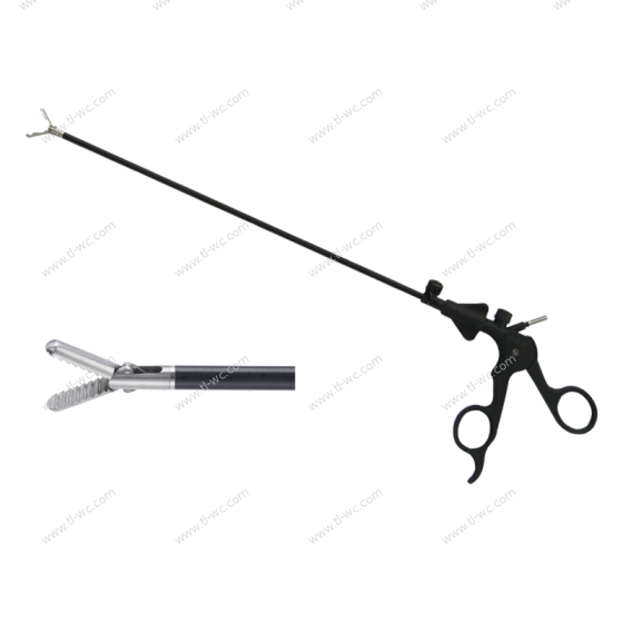 Pinza chirurgica laparoscopica (bocca a forma di collo rovesciato) 5MMX330MM