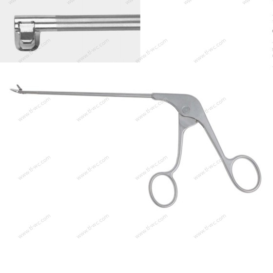 Arthroscopie - direction gauche 90°- pince bleue - ouverture gauche 90° pince piquante et coupante - ouverture gauche 90°- spécification - 4.4mm x 120mm